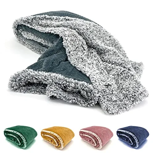 heimtexland ® Super Flauschige Sherpa Fell Kuscheldecke 200x150 cm - Bettdecken in hochwertiger Qualität, extrem weich und hautsympathisch mit Ökotex-Zertifizierung. Ideal für gemütliche Kuschelabende zu Zweit.
