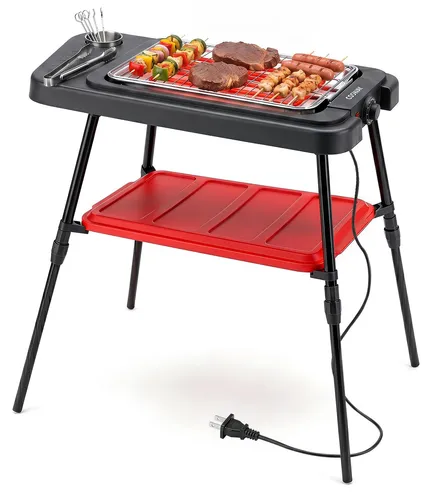COSTWAY 2in1 Elektrogrill 2000W – Höhenverstellbar und vielseitig