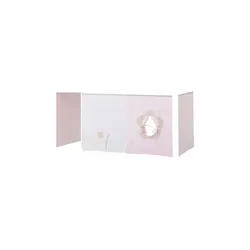 Hoppekids Vorhang für Spielbett 70x160  Fairytale Flower , rosa/pink , Maße (cm): B: 300 H: 72