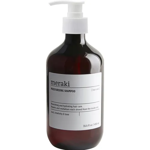 Meraki Moisturising Shampoo 490 ml - Shampoo für feuchtigkeitsspendende Pflege, angereichert mit pflanzlichem Protein und Provitamin B5 für gesundes, glänzendes Haar. Ideal für alle Haartypen.