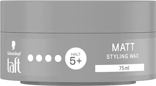 Taft Matt Styling Wax Haltegrad 5 (75 ml) | Schwarzkopf Haarwachs für mattes Finish