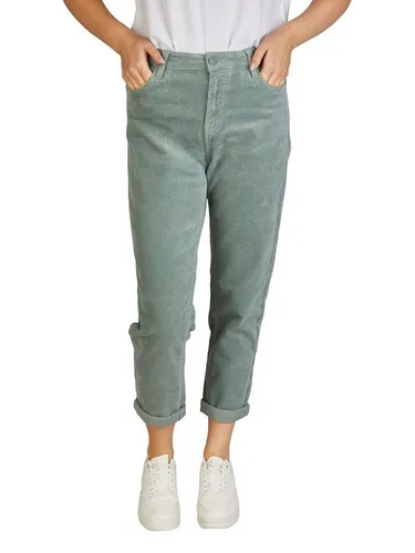 DENIMFY Chinohose Damen Hose DFYLisa Mom Fit Freizeithose mit Stretch