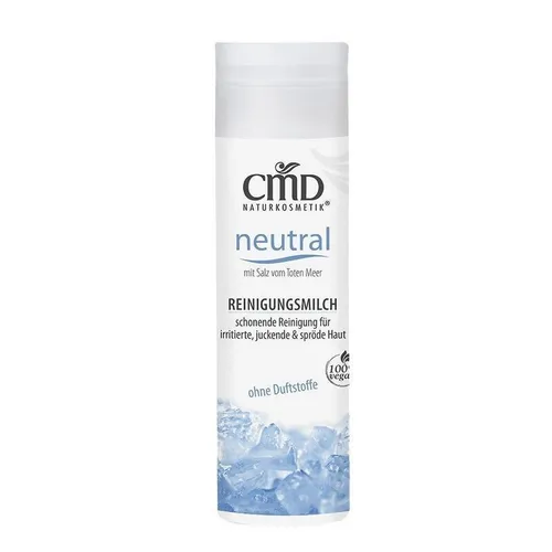 CMD Neutral Reinigungsmilch 200 ml - sanfte Gesichtsreinigung für irritierte Haut - Akne & Unreine Haut, ideal für empfindliche Hauttypen, sorgt für eine milde Reinigung ohne Reizungen.