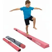 TRUTZHOLM Klappbarer Schwebebalken 210cm Pink – Ideal für Balanceübungen - Klappbarer Schwebebalken in Pink, 210 cm lang und bis 100 kg tragfähig. Optimal für Anfänger und Kinder, platzsparend und einfach zu transportieren. Perfekt für Balance- und Turnübungen zuhause.