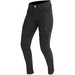 Trilobite Parado Monolayer Jeans Damen - Schwarz - W26/L32 - Motorradhosen mit Tri-Stretcher® Technologie für hohe Abrieb- und Reißfestigkeit, ergonomische Passform und herausnehmbare Protektoren für optimalen Schutz.