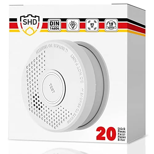 SHD Rauchmelder Set wechselbare Batterien (20x)