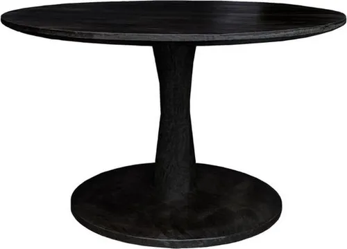 Brix Vivian Couchtisch aus Mangoholz – Runde Form, Schwarz-Finish - Eleganter Couchtisch aus hochwertigem Mangoholz mit zeitloser runder Form und edlem Schwarz-Finish. Ideal für moderne und individuelle Einrichtungsstile, bietet er eine stabile, stilvolle Oberfläche für jeden Anlass.