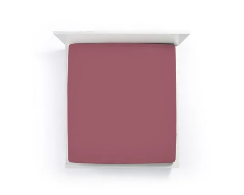 Formesse Bella Donna Jersey Spannbetttuch Vintage Rose 90x190 - 100x220 - Hochwertiges Spannbetttuch mit verdecktem Reißverschluss, gleichmäßig gestrickt in 27 intensiven Farben für optimalen Schlafkomfort.