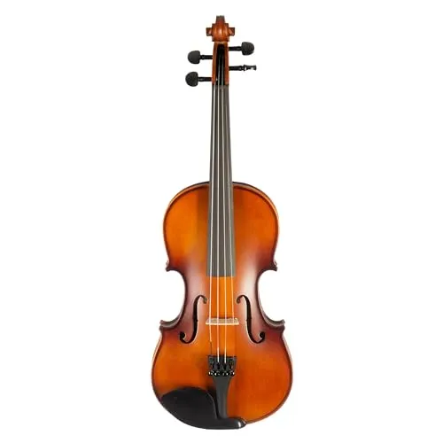 Fame FVN-110 Violine 4/4, Massiver Ahornkorpus, Fichtendecke, Ebenholzgriffbrett, Carbon-Saitenhalter, Inklusive Brasilholz-Bogen