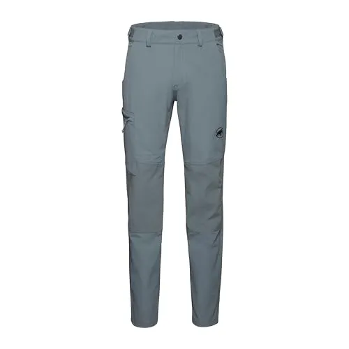 Mammut Runbold Guide Softshell Pants - Grau, Gr 54 - Funktionelle Softshellhose für Wanderungen mit verstärkten Knien und DWR-Imprägnierung. Ideal für Trekking und Outdoor-Aktivitäten.