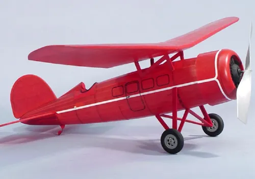 Krick Lockheed Vega Balsabausatz - DS317 - Modellbau Flugzeuge, hochwertiger Bausatz für präzisen und detailgetreuen Flugzeugbau, ideal für Modellbau-Enthusiasten.