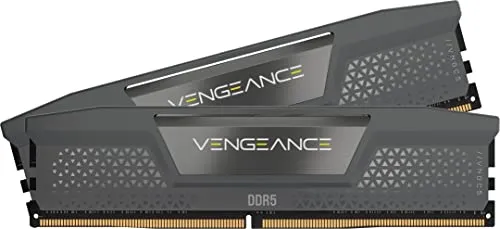 Corsair VENGEANCE DDR5 64GB 6000MHz - Hochleistungs-Arbeitsspeicher für Gaming - Arbeitsspeicher mit 64GB (2x32GB) und 6000MHz, optimiert für AMD Ryzen AM5-Systeme, sorgt für blitzschnelle Performance und stabile Übertaktung durch iCUE-Software.