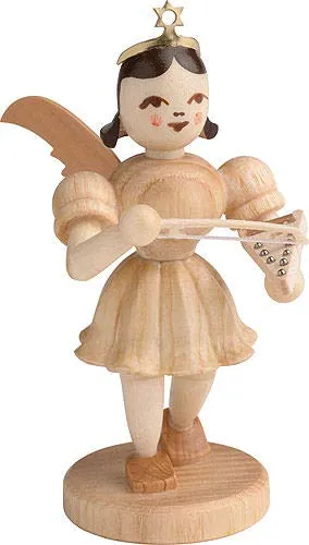 Dekofigur Kurzrockengel mit Psalter von Blank Kunsthandwerk - Sonstige Tischdekoration, handgefertigter Engel aus Naturmaterialien, ideal für eine festliche Atmosphäre in Ihrem Zuhause