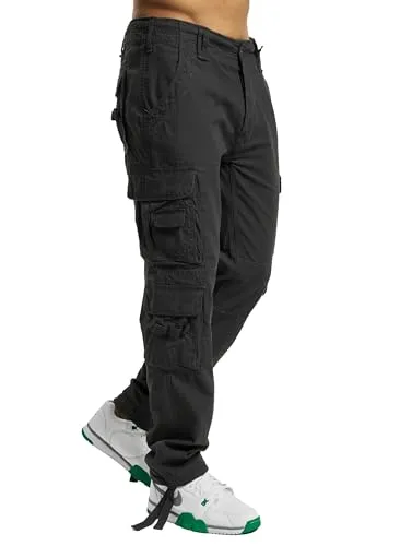 Brandit Pure Slim Fit Pants - Anthrazit, Größe M - Wanderhosen aus robustem, hautfreundlichem Baumwollmaterial mit regulierbarem Bund und modischem Armylook, ideal für Outdoor-Aktivitäten.
