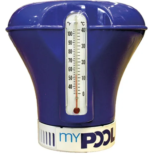 myPool Dosierschwimmer für 200 g Tabletten mit Thermometer