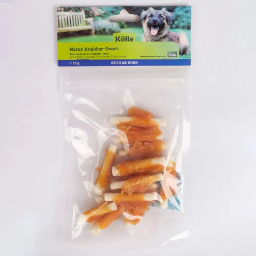 Natur Knabber-Snack für Hunde, Kaustange im Filetmantel mini, 70 g