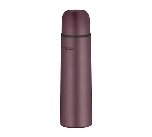 THERMOcafé by THERMOS TC BEVERAGE BOTTLE burgundy mat 0,50l, Thermosflasche mit Becher aus Edelstahl, 12h heiß & 24h kalt, Auslaufsicher, für Schule, Unterwegs & Büro