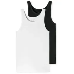 Schiesser Herren 2 Pack Unterhemd ohne Arm von Schiesser