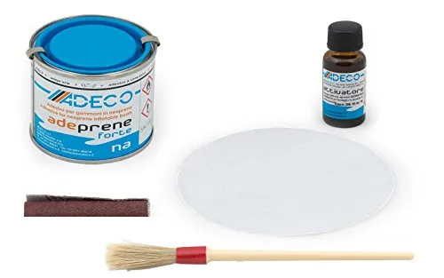 wellenshop Schlauchboot Reparaturset Adeco Neopren Weiß Flickzeug Bootsreparatur