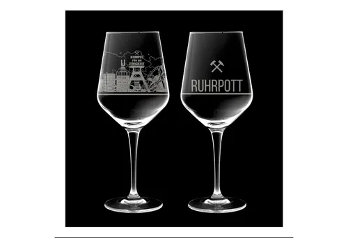 2er Set Weinglas Ruhrpott in Geschenkbox von 3forCologne