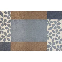 wash+dry by Kleen-Tex Läufer Florita - Fußmatte, rutschhemmend und waschbar, perfekt für In- und Outdoor-Bereiche mit floralem Design und strapazierfähigem Material.