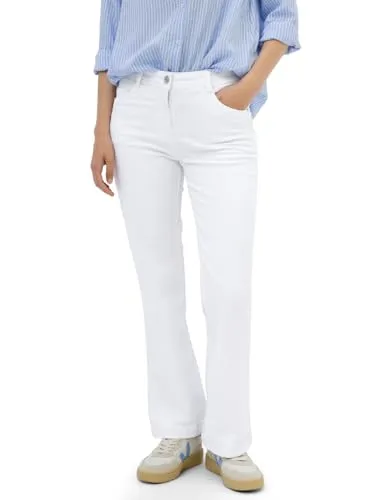 CECIL Damen Bootcut Jeans B379414, Weiß, 32W/28L in weiß von CECIL
