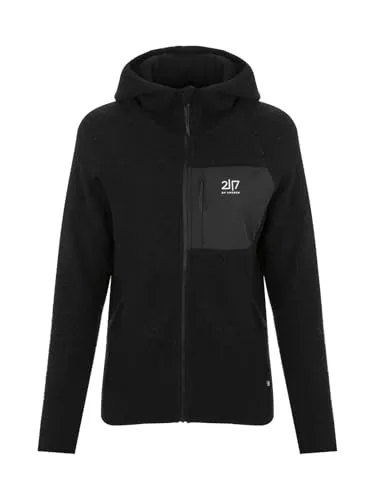 of Sweden Skord Pile Damen Woll Fleece Hoodie Black Gr. L Wollfleece mit PFC-freiem Wetterschutz, kuschelig warm & funktional. 2117