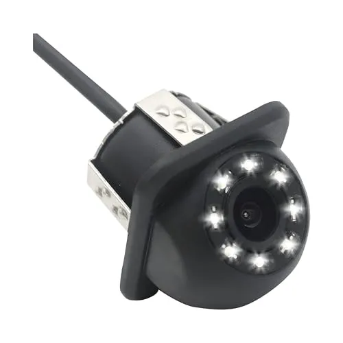 Sound Way CCD-Auto Rückfahrkamera für Rückfahrhilfe un Einparkhilfe, Nachtsicht mit Infrarot-LED, Weitwinkel 170 °, IP68 Wasserdicht, Wireless