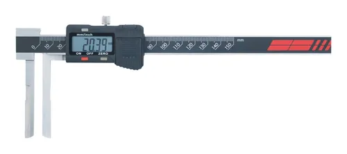 FORTIS Messschieber digital 10-150 mm - Präzise Messung mit 0,01 mm Ablesung, aus rostfreiem Stahl und mit langen Schenkeln für vielseitige Anwendungen