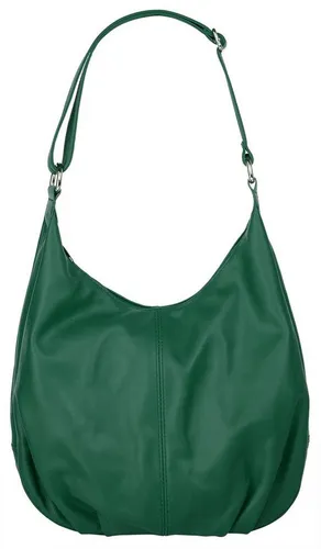Cluty Shopper Damen 021408 dunkelgrün - Handtasche aus 100 % Rindleder, geräumiges Hauptfach und praktisches Smartphonefach für Geräte bis 5,5 Zoll. Ideal für den Alltag, leicht und stilvoll.
