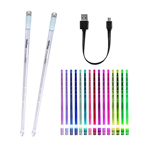 Farben LED Leuchten Trommelstock 5A, Beleuchtete Drumsticks 15