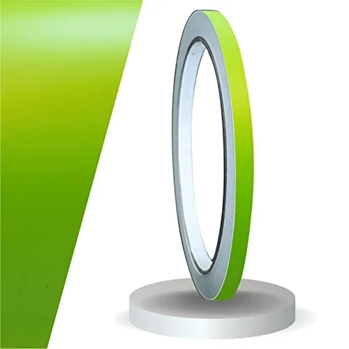 siviwonder Zierstreifen selbstklebend Folie Lime Grün Matt matt 5 mm x 10 m Rolle Dekorband Auto Motorrad Boot Fahrrad Wohnwagen Helm Pinstripe Klebeband für Konturmarkierung Linien Dekoration Akzent