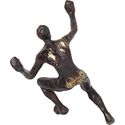 Kare Design Wandschmuck Climber, Bronze - Vintage Deko Figur für starke Persönlichkeiten - Wandskulpturen mit einzigartigem Vintage-Look, ideal als Geschenk für Bergsteiger und ein echter Hingucker in jedem Raum.
