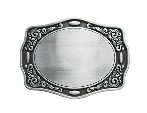 Schnalle123 Gürtelschnalle Western Texas Cowboy Blume 3D Optik für Wechselgürtel Gürtel Schnalle Buckle Modell 110