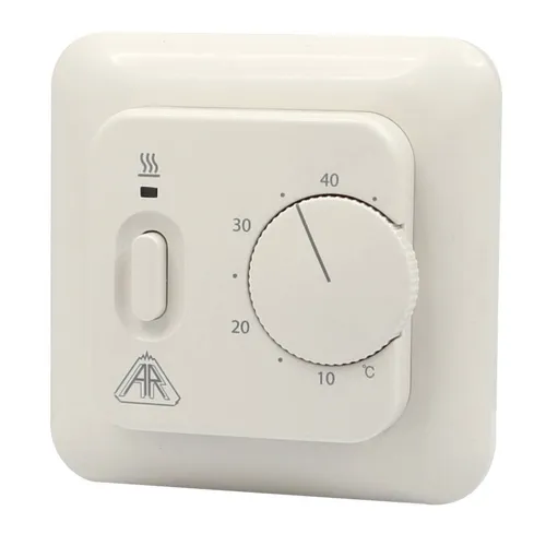 UP Fussbodenheizung-Thermostat mit Bodenfühler, manuell, 16A/230V~, weiß