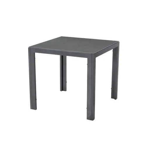 Primaster Gartentisch Alu Loreto 80 x 80 cm - Gartentisch aus leichtem Aluminium, wetterfest und ideal für Garten oder Balkon, perfekt für gesellige Stunden im Freien.