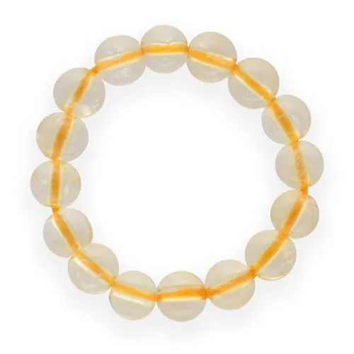 Lebensquelle Plus Mini Kugel Ring | 4mm | Hochwertiger Edelsteinring (Citrin, 55-57)