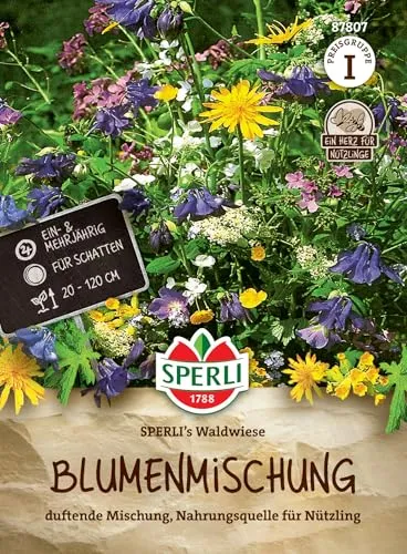 Sperli Blumensamen-Mischung SPERLI's Waldwiese 87807 - Blumensamen für eine duftende Mischung und für eine Nahrungsquelle für Nützlinge - Saatgut