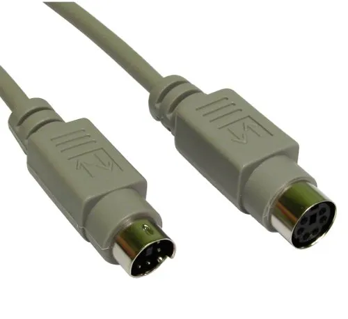 PS/2 Maus Tastatur Verlängerung Kabel 6 Polig Stecker Zum Weiblich Buchse 5 m [5 Meter/5m]