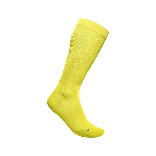 BAUERFEIND Run Ultralight Compression Socks, Lemon Yellow, M 41-43 - Running-Socken für Damen mit 6 Funktions- und Kompressionszonen für maximale Muskel-Ausdauer beim Laufen. Ultraleichtes Material sorgt für Komfort und Atmungsaktivität.