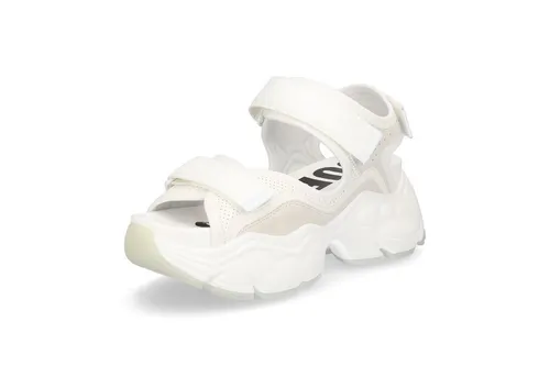 Buffalo Damen Plateau Sandale Binary in Creme-Weiß in weiß von Buffalo