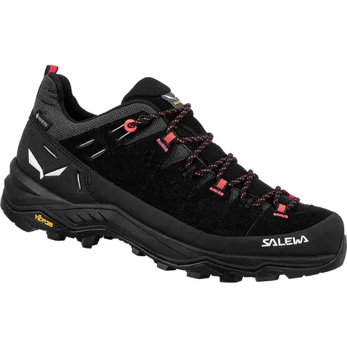 Salewa Alp Trainer 2 GTX Women UK 6 black/onyx - Wanderschuhe mit GORE-TEX Futter für trockene Füße und herausnehmbarem Ortholite Fußbett für besten Tragekomfort. Hochwertige Vibram Sohle und individuelles Schnürsystem sorgen für optimalen Halt.
