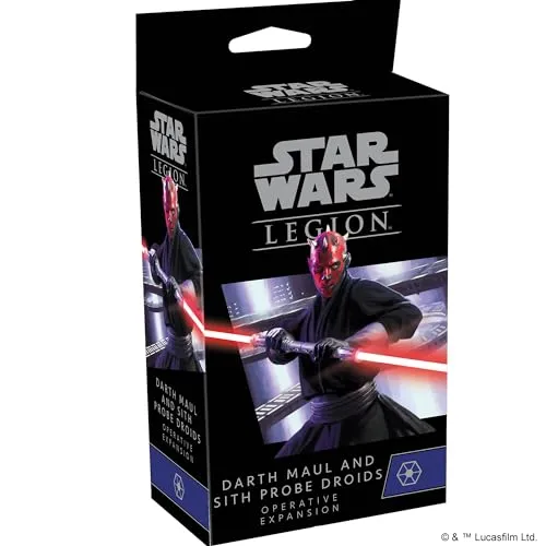 Atomic Mass Games, Star Wars Legion: Separatist Alliance Expansions: Darth Maul and Sith Probe Droids Operative, Unit Expansion, Miniatures Game, Ages 14+, 2 Players, 90 Minutes Playing Time