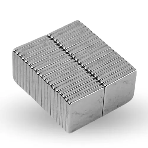 Strong Magnets Neodym Würfel-Magnet - Extra stark - 5 Stück - 10mm x 10mm x 1,2mm - Für Magnettafel, Kühlschrank, Whiteboard, Pinnwand, Büro