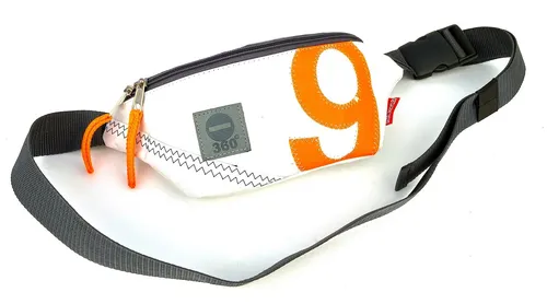 Gürteltasche Bum Bag Weiss Orange in weiß von 360° Taschenagentur Kramer