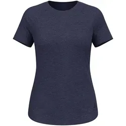 Odlo Women's T-Shirt Crew Neck S/S Essential 365 - Blau, Gr. S - T-Shirt für Damen in Blau, Größe S, ideal für Running. Das Stretch-Material sorgt für optimale Bewegungsfreiheit und Komfort beim Sport.
