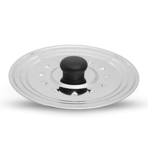 PARENCE.- Küchendeckel aus Edelstahl 16/18/20/22/24 - Spritzschutzdeckel mit Dampflöchern und ergonomischem Griff - Topf und Topf 25cm