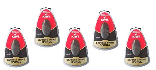 By Be The Bestest Kiwi Express Schuhputzschwamm, Schwarz, 5,9 ml, 5 Stück, Schwarz, Free Size