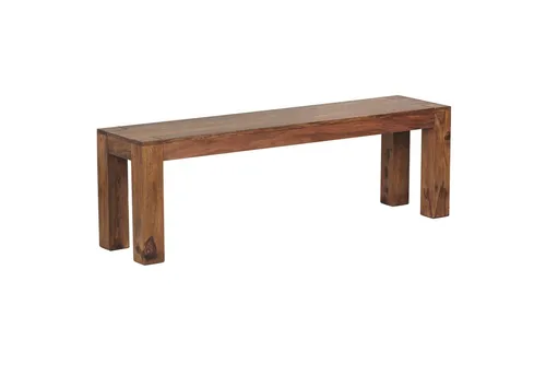 FINEBUY Essbank SuVa2383_1 - Massivholz 140x45x35 cm im Landhausstil - Essbank aus stabilem Massivholz, ideal für bis zu 4 Personen, bringt einen Hauch von Luxus in Ihr Zuhause und passt perfekt zu jedem Einrichtungsstil.
