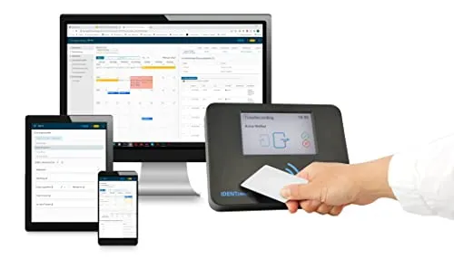 Komplettsystem zur effektiven Zeiterfassung mit Karten inkl. Webinterface, entwickelt in Deutschland mit Support aus Deutschland | IDENTsmart TimeRecording - ID800 Starterkit Basic